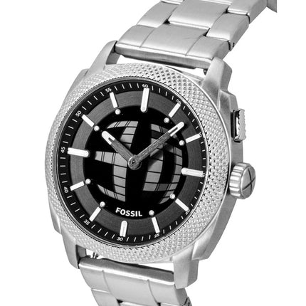 Fossil Machine Big Tic Analog Digital Stainless Steel Black Dial Quartz FS6155 Unisex Watch