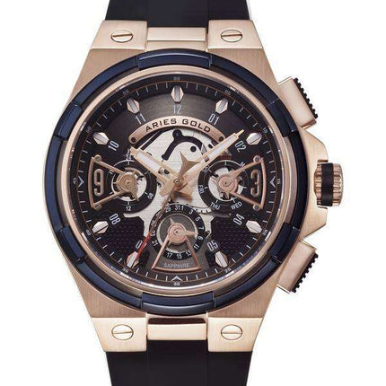 Aries Gold Inspire Lightning Quartz G 7003 2TRB-BKRG Men's Watch