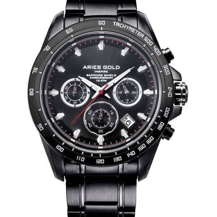 Aries Gold Inspire Drifter Chronograph Quartz G 7001 BK-BK Men's Watch