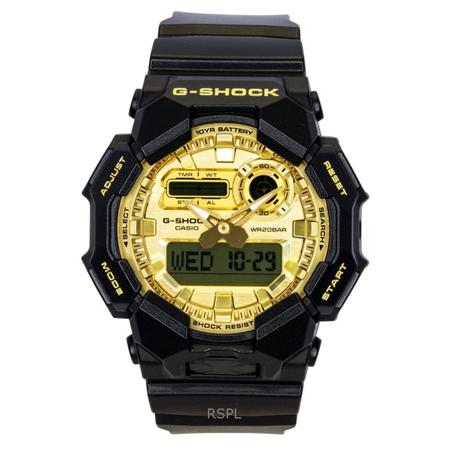 Casio G-Shock Bio-Based Resin Strap Analog Digital Gold Dial Quartz GA-010GGB-1A9 200M Men's Watch