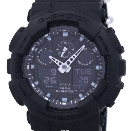Casio G-Shock Analog Digital Shock Resistant 200M GA-100BBN-1A Men's Watch