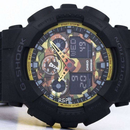 Casio G-Shock Shock Resistant World Time Analog Digital GA-100BY-1A Men's Watch