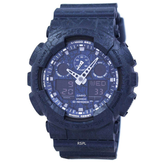 Casio G-Shock Shock Resistant World Time Analog Digital GA-100CG-2A Men's Watch