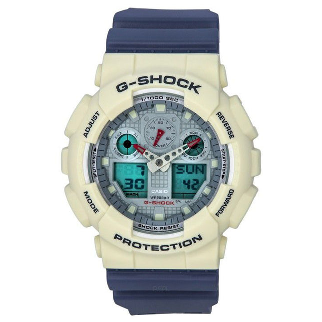 Casio G-Shock Analog Digital Retro Fashion Vintage Series Quartz GA-100PC-7A2 GA100PC-7A2 100M Men's Watch