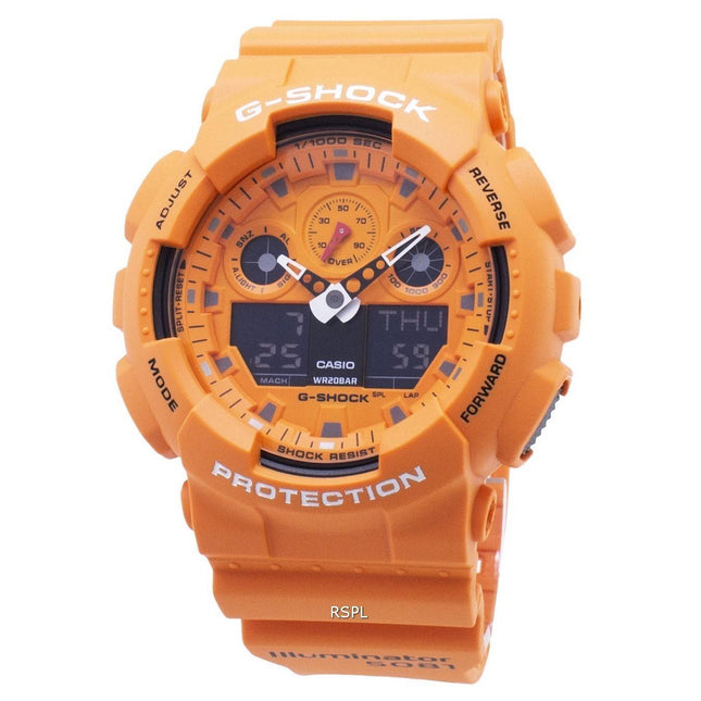 Casio G-Shock GA-100RS-4A GA100RS-4A Chronograph Quartz 200M Men's Watch