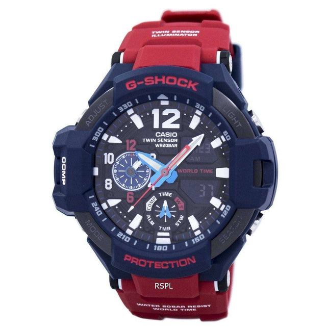 Casio G-Shock GRAVITYMASTER Shock Resistant World Time GA-1100-2A Men's Watch