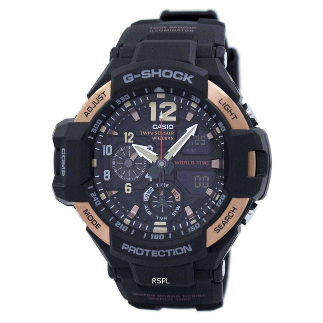Casio G-Shock GRAVITYMASTER Twin Sensor GA-1100RG-1ADR GA1100RG-1ADR Men's Watch