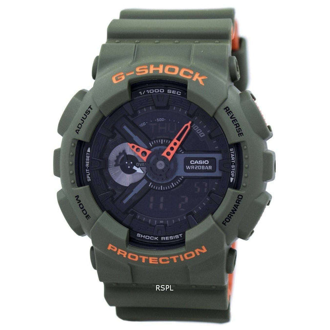 Casio G-Shock Shock Resistant Analog Digital 200M GA-110LN-3A Men's Watch