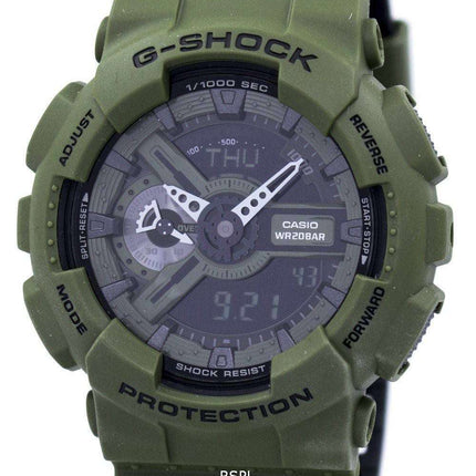 Casio G-Shock Shock Resistant World Time Alarm Analog Digital GA-110LP-3A Men's Watch