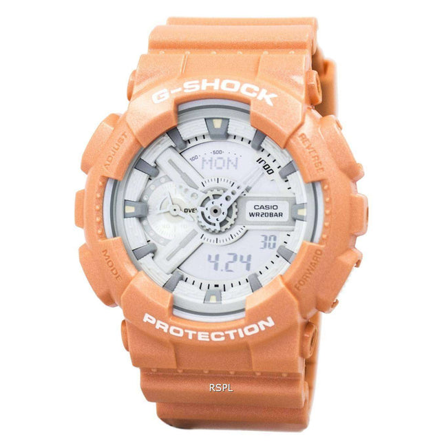 Casio G-Shock Orange Analog Digital GA-110SG-4A Mens Watch