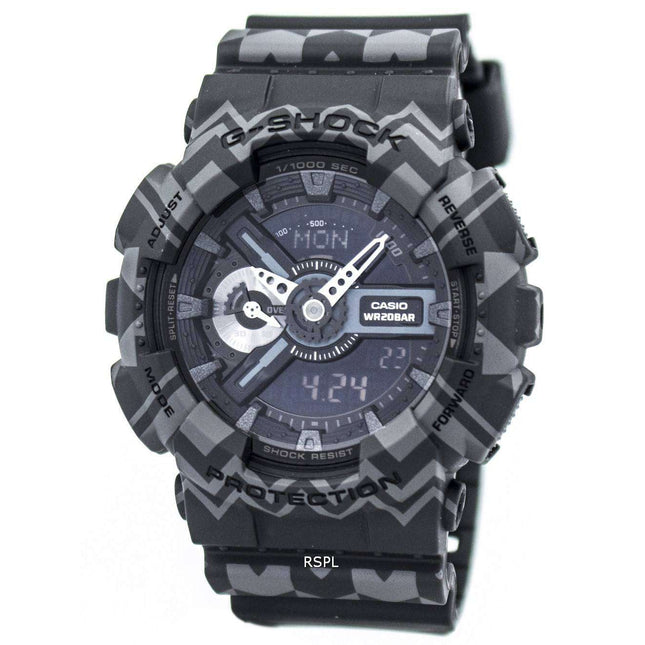 Casio G-Shock Analog Digital Tribal Pattern Series GA-110TP-1A Men's Watch