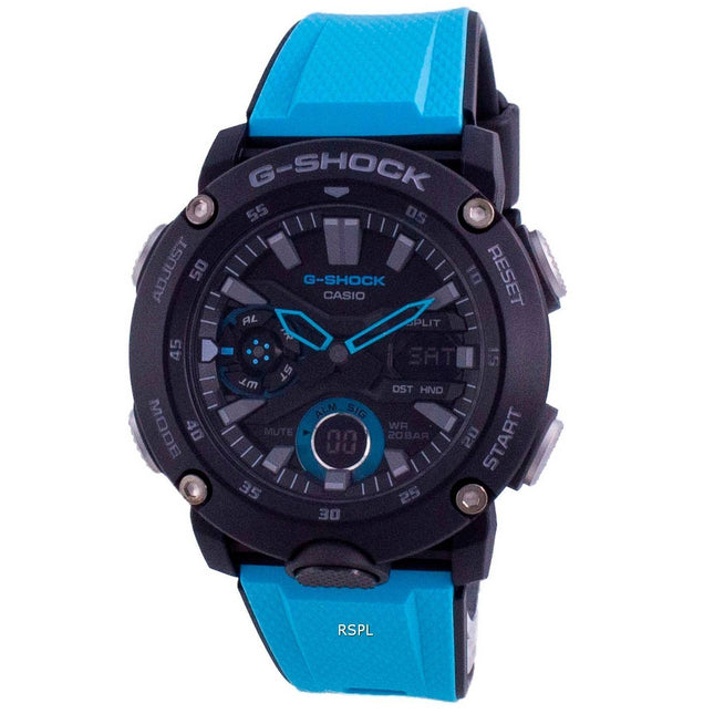 Casio G-Shock Standard Analog Digital Carbon Core Divers GA-2000-1A2 GA2000-1A2 200M Men's Watch