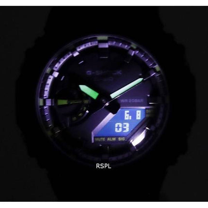 Casio G-Shock Neon Accent Analog Digital Quartz Divers GA-2100-1A3 GA2100-1A3 200M Mens Watch
