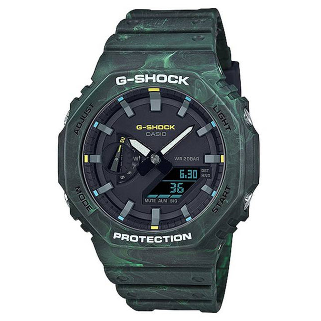 Casio G-Shock Mystic Forest Analog Digital Quartz GA-2100FR-3A GA2100FR-3 200M Mens Watch
