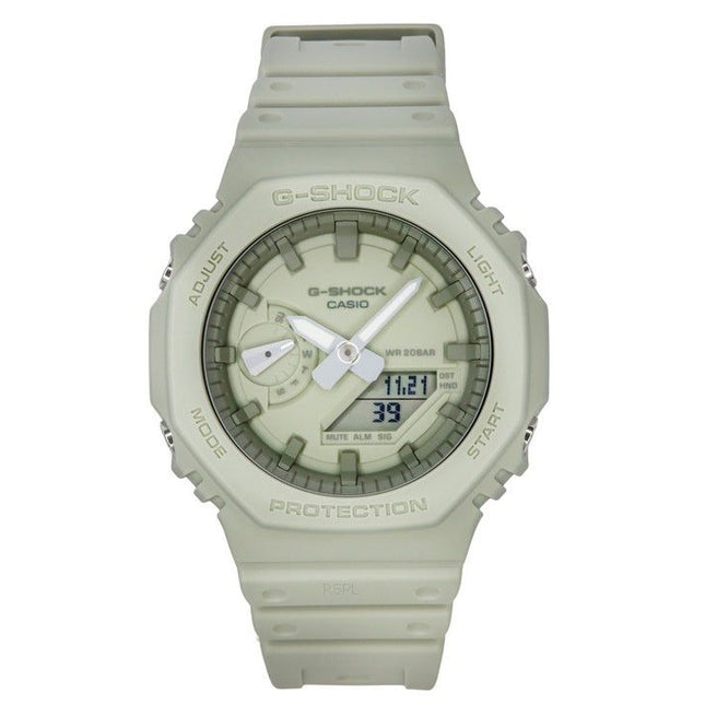 Casio G-Shock Natural Color Series Analog Digital Resin Strap Cream Dial Quartz GA-2100NC-3A 200M Men's Watch