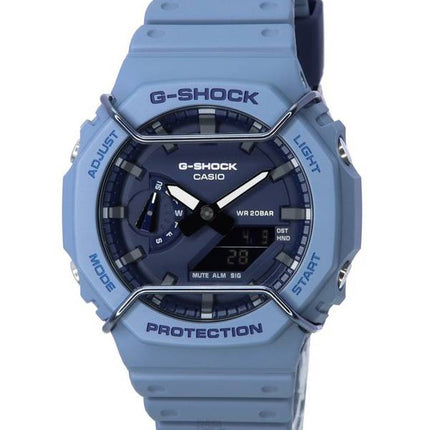 Casio Tone-on-Tone G-Shock Analog Digital Blue Chromatic Dial Quartz GA-2100PT-2A GA2100PT-2 200M Men's Watch