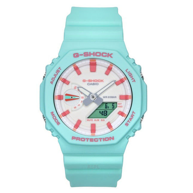 Casio G-Shock Analog Digital Rich Brian Collaboration White Dial Quartz GA-2100RB-3A 200M Men's Watch