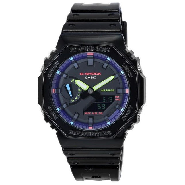 Casio G-Shock Quartz Sports GA-2100RGB-1A GA2100RGB-1 Men's Watch