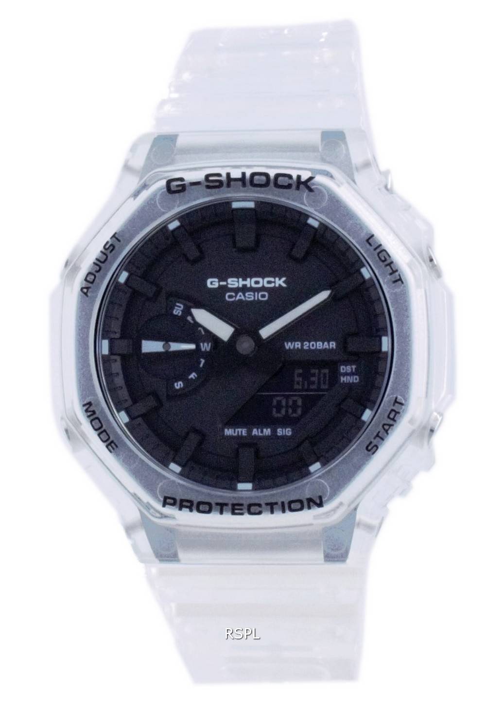 Casio G Shock Skeleton Transparent Diver s Analog Digital Quartz GA 21