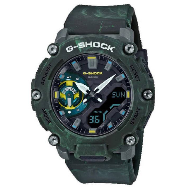 Casio G-Shock Mystic Forest Analog Digital Quartz GA-2200MFR-3A GA2200MFR-3 200M Mens Watch