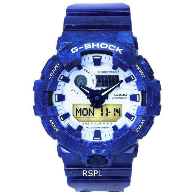 Casio G-Shock Porcelain Analog Digital Quartz GA-700BWP-2A GA700BWP-2 200M Men's Watch