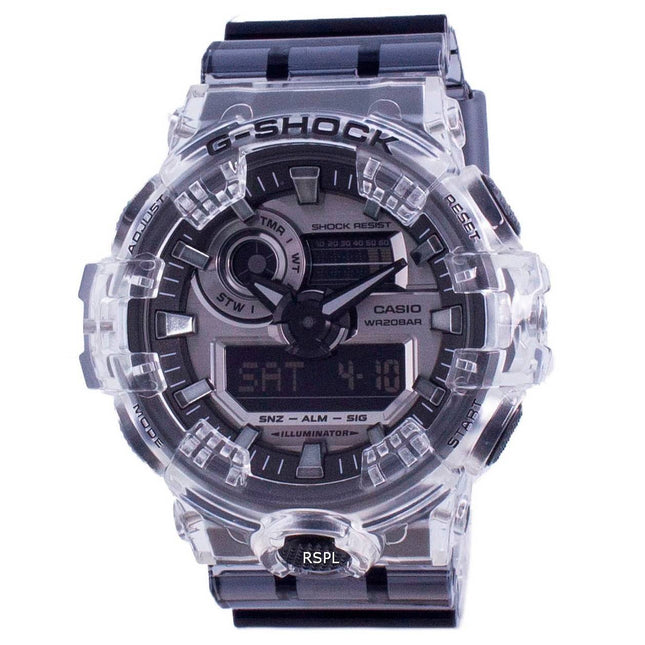 Casio G-Shock Special Color Analog Digital Clear Skeleton Diver's GA-700SK-1A GA700SK-1A 200M Men's Watch