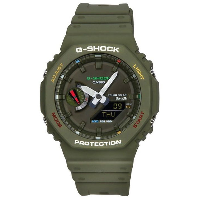 Casio Watches G-Shock Analog Digital Smartphone Link Bluetooth Green Dial Solar GA-B2100FC-3A 200M Men's Watch