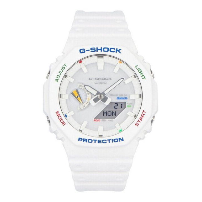 Casio G-Shock Analog Digital Resin Strap White Dial Tough Solar GA-B2100FC-7A 200M Men's Watch