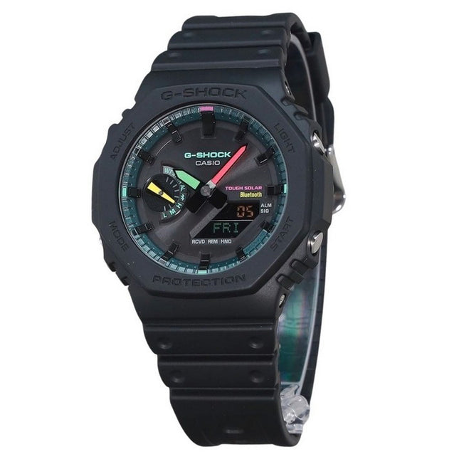Casio G-Shock Analog Digital Smartphone Link Bluetooth Multi Fluorescent Accents Series Tough Solar GA-B2100MF-1A 200M Men's Wat