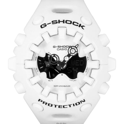 Casio G-Shock Analog Digital White Resin Strap White Dial Quartz GA-V01-7A 200M Men's Watch