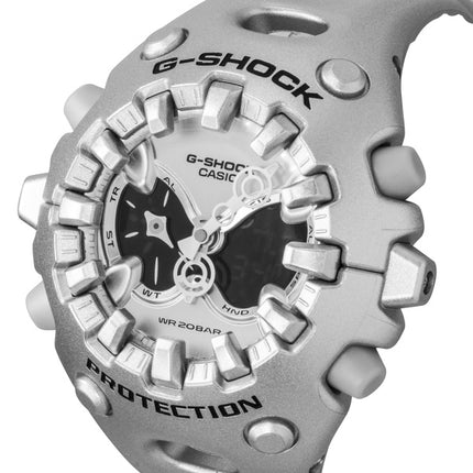 Casio G-Shock Analog Digital Resin Strap Silver Dial Quartz GA-V01A-8A 200M Unisex Watch