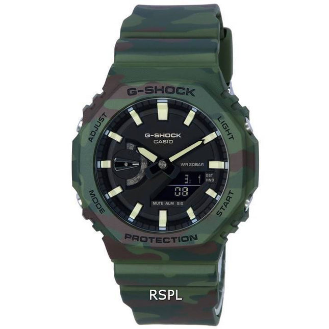 Casio G-Shock Analog Digital Quartz GAE-2100WE-3A GAE2100WE-3 200M Men's Watch With Bezel And Band Sets