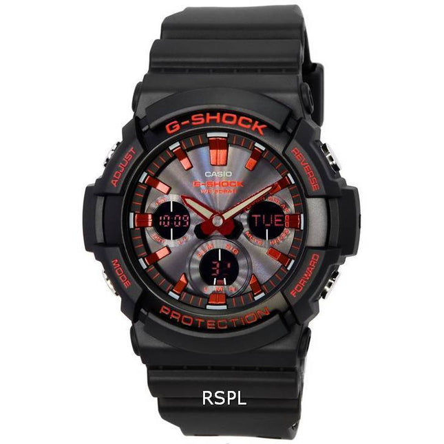 Casio G-Shock Analog Digital X Ignite Red Series Tough Solar GAS-100BNR-1A GAS100BNR-1 200M Men's Watch