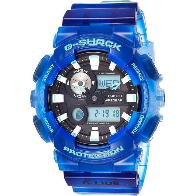 Casio G-Shock G-Lide Analog Digital Resin Strap Black Dial Quartz GAX-100MSA-2A 200M Men's Watch