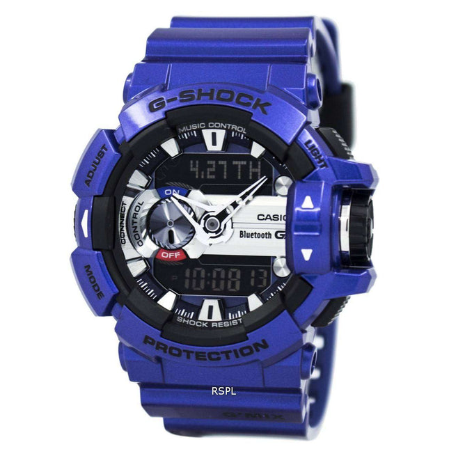 Casio G-Shock GMIX Bluetooth Smart World Time Analog-Digital GBA-400-2A Mens Watch