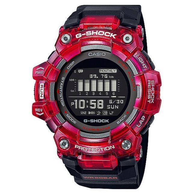 Casio G-Shock G-Squad Bluetooth Digital Black Dial Quartz GBD-100SM-4A1 GBD100SM-4A1 200M Mens Watch