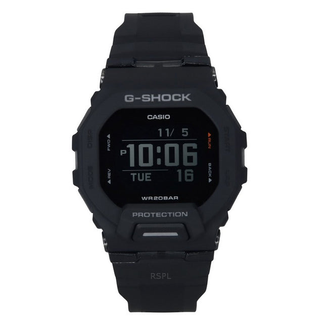 Casio G-Shock G-Squad Digital Smartphone Link Black Resin Strap Quartz GBD-200-1 200M Men's Watch