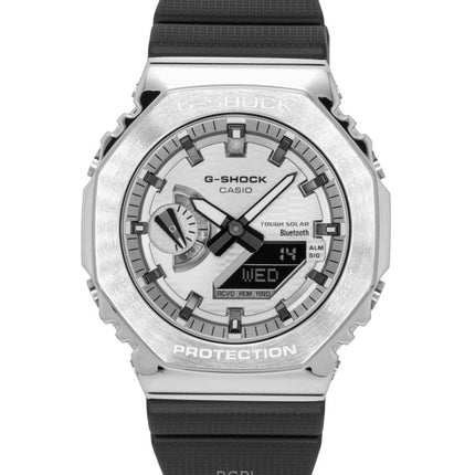 Casio G-Shock G-Steel Bio-Based Resin Strap Smartphone Link Analog Digital Grey Dial Solar GBM-2100A-8B 200M Men's Watch