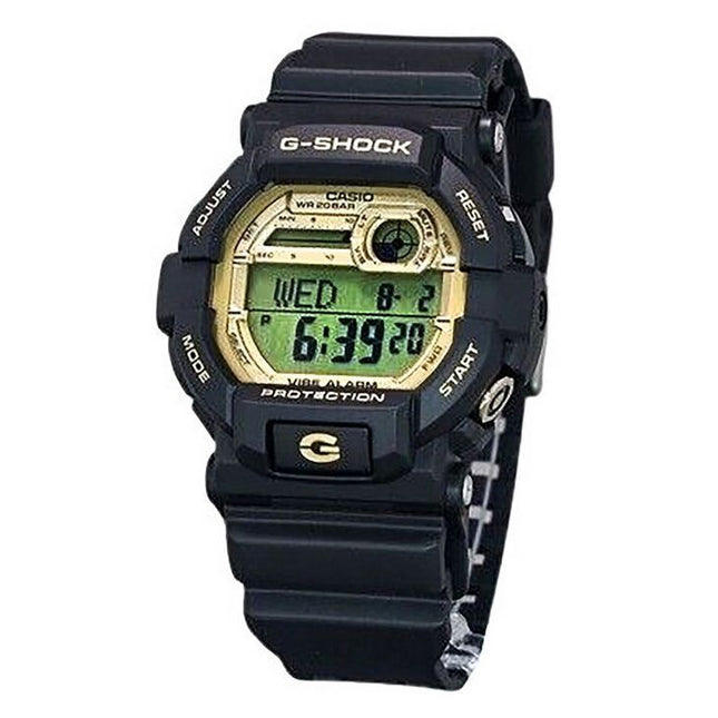 Casio G-Shock 10th Anniversary Digital Resin Strap Gold Dial Quartz GD-350GB-1 200M Men's Watch
