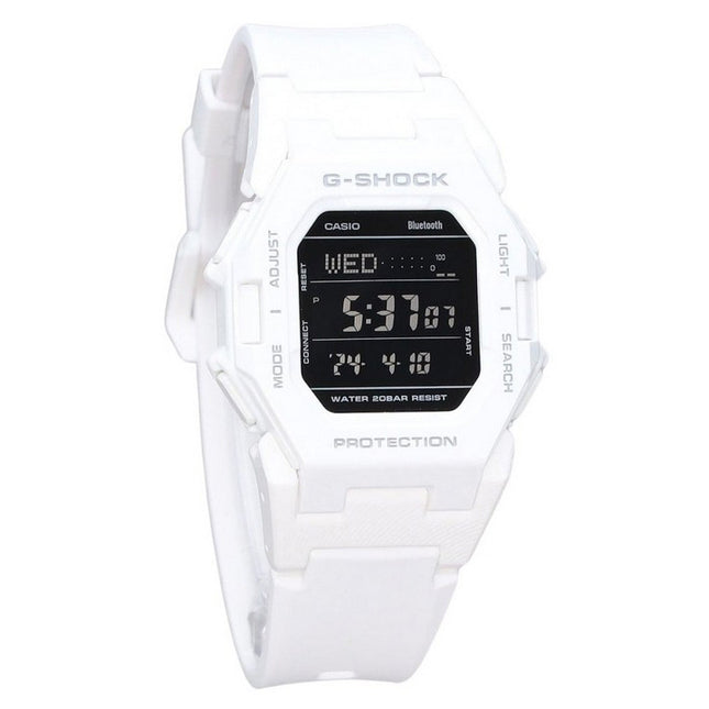 Casio G-Shock Digital Smartphone Link White Resin Strap Quartz GD-B500-7 200M Men's Watch