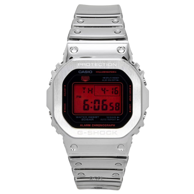 Casio G-Shock Fine Metallic Digital Silicone Strap Quartz GM-5600YRA-8 200M Men's Watch