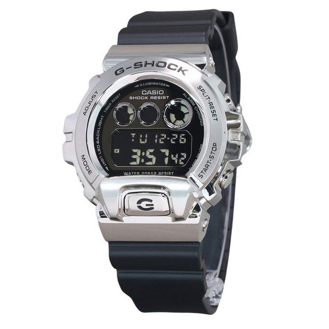 Casio G-Shock Digital Metal Bezel Resin Strap Quartz GM-6900U-1 200M Men's Watch