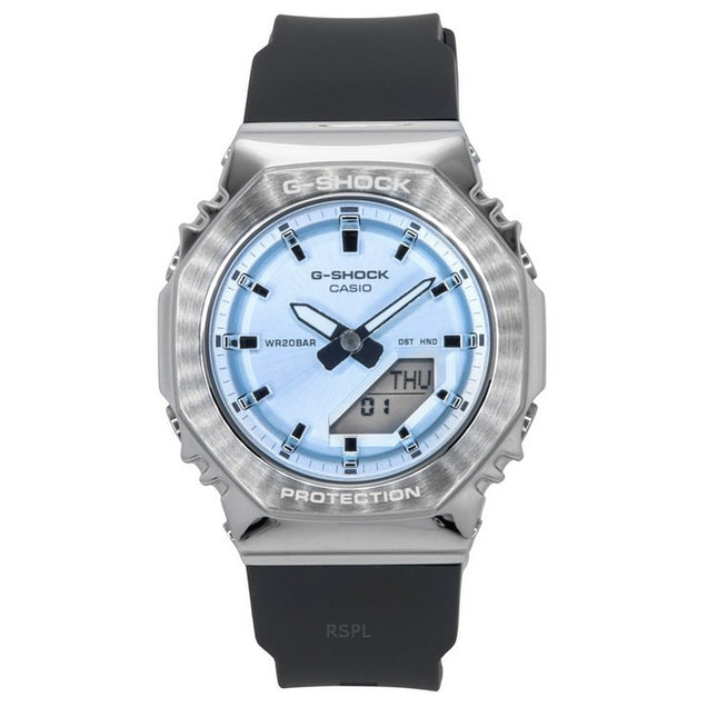 Casio G-Shock Analog Digital Bio-Based Resin Strap Light Blue Dial Quartz GM-S2110-2A 200M Women's Watch