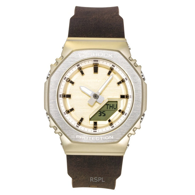 Casio G-Shock Analog Digital Beautiful People Bio-Based Resin Strap Gold Dial Quartz GM-S2110BP-5A 200M Men's Watch