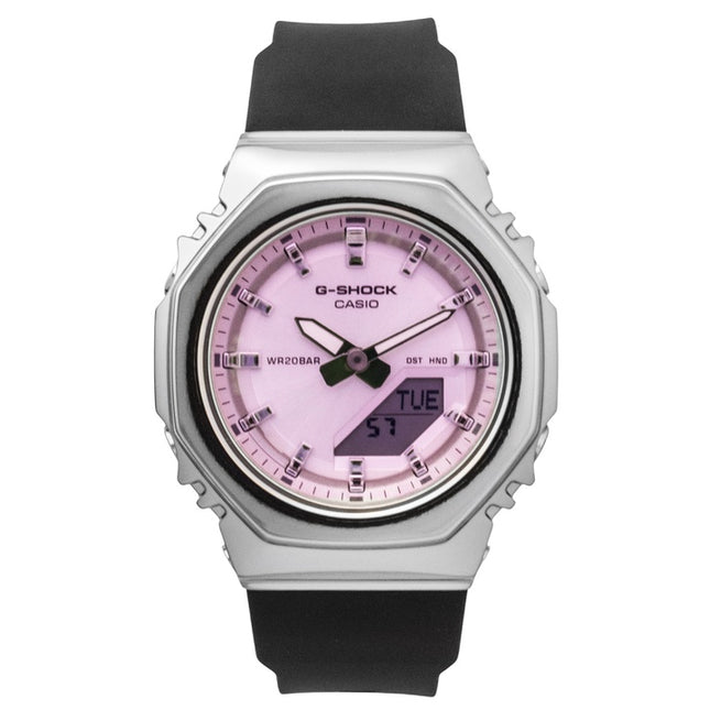 Casio G-Shock Analog Digital Pink Dial Resin Strap Quartz GM-S2110SR-1A 200M Women's Watch