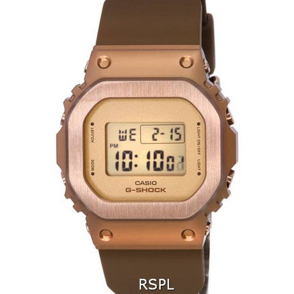 Casio G-Shock Digital Metal Clad Bronze Dial Quartz GM-S5600BR-5 GMS5600BR-5 200M Women's Watch