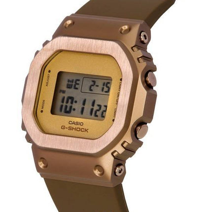 Casio G-Shock Digital Metal Clad Bronze Dial Quartz GM-S5600BR-5 GMS5600BR-5 200M Women's Watch