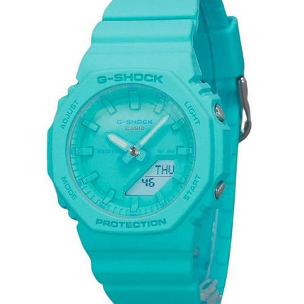Casio G-Shock Analog Digital Resin Strap Turquoise Dial Quartz GMA-P2100-2A 200M Women's Watch