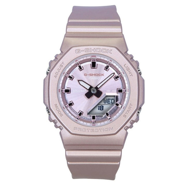 Casio G-Shock Analog Digital Bio-Based Resin Strap Pink Dial Quartz GMA-P2100ST-4A 200M Women's Watch