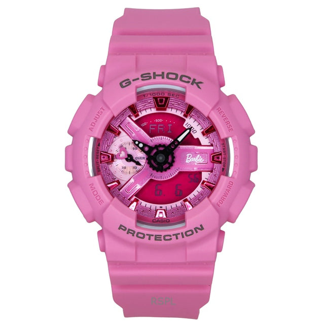 Casio G-Shock Analog Digital Barbie Collaboration Bio-Based Resin Pink Dial Quartz GMA-S110BE-4A 200M Women's Watch
